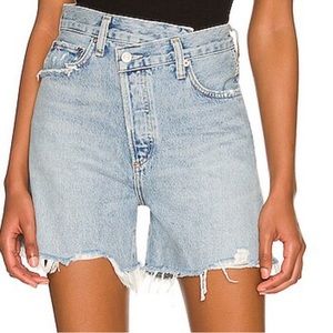 Agolde Crisscross Jean Shorts size: 26, color: symbol